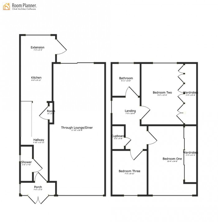 Floorplans For Saunton Road, Hornchurch