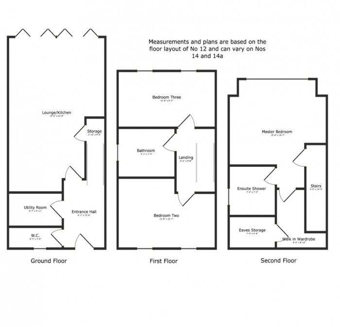 Floorplans For Brickfield Road, Coopersale, Epping