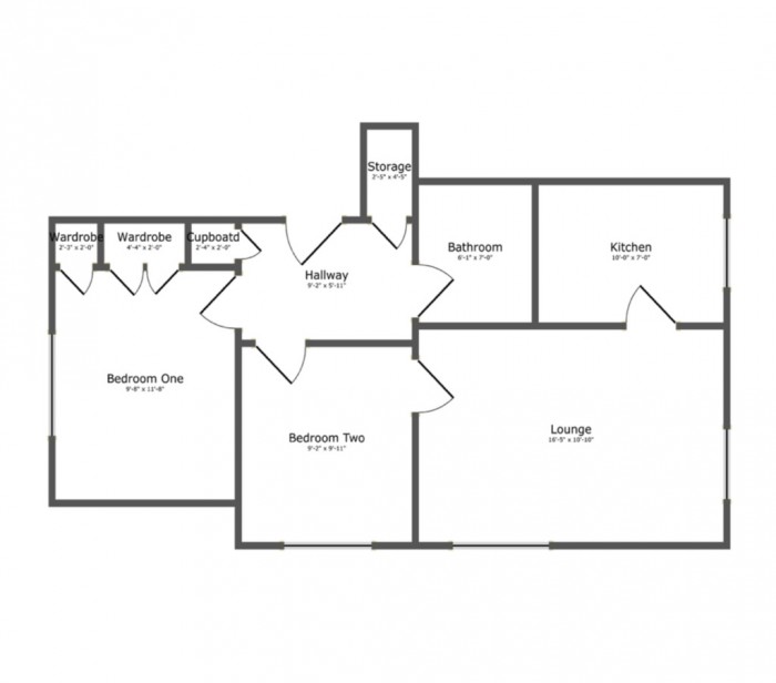 Floorplans For Monkwood Close, Romford