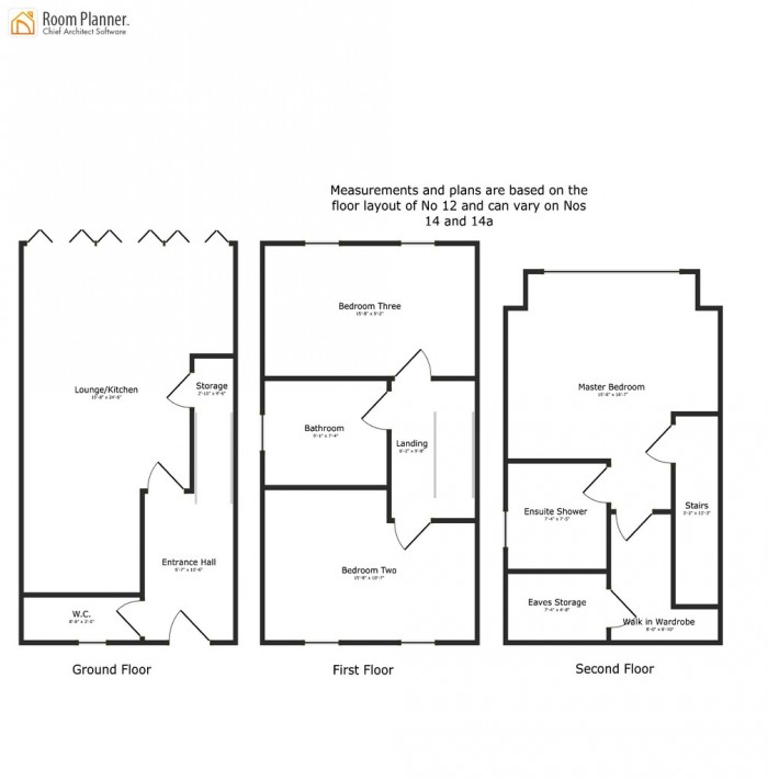 Floorplans For Brickfield Road, Coopersale, Epping